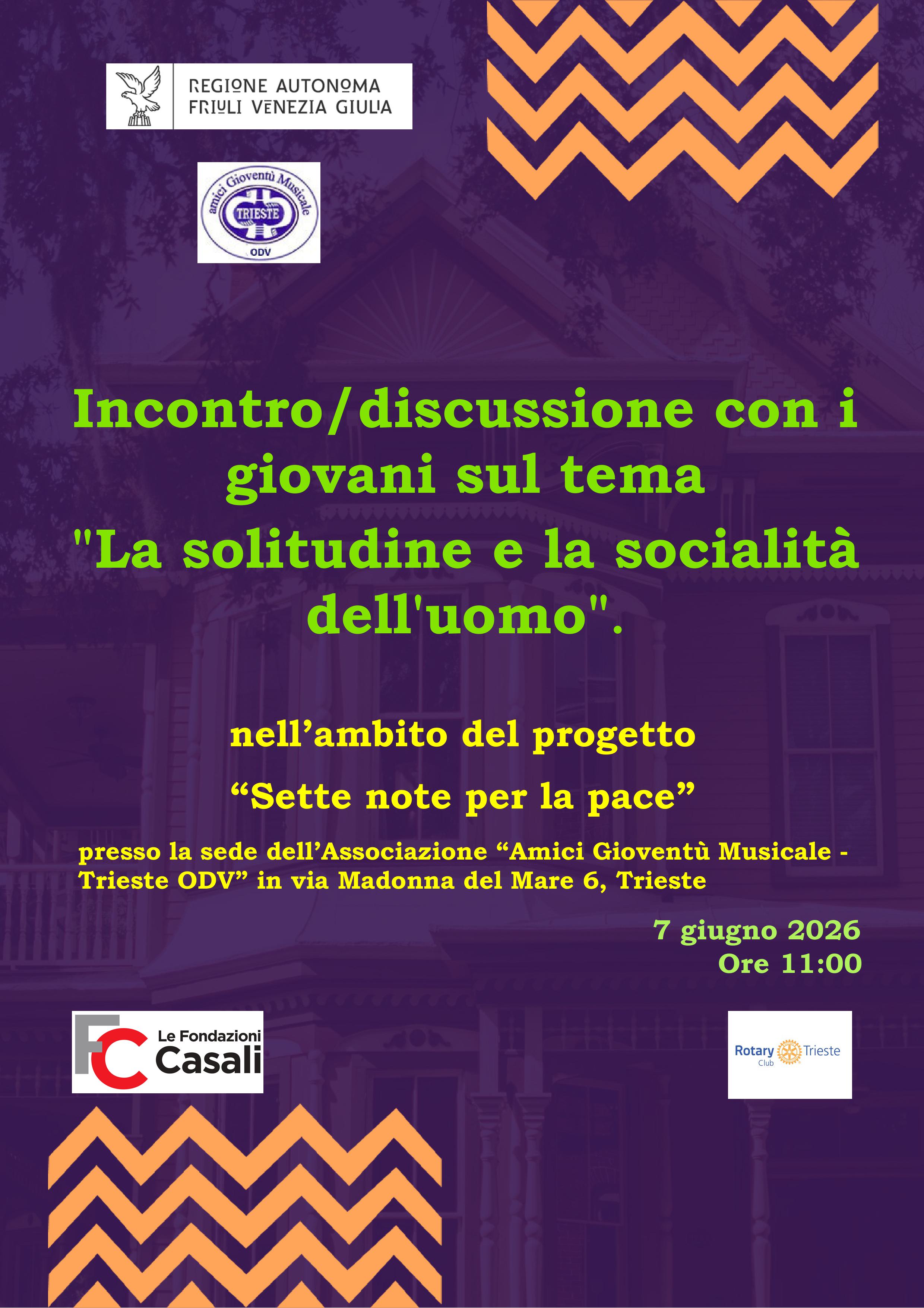Locandina Incontro con i giovani